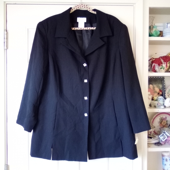NEW 4X Mosaic Blazer Women's Plus Size - Picture 1 of 2